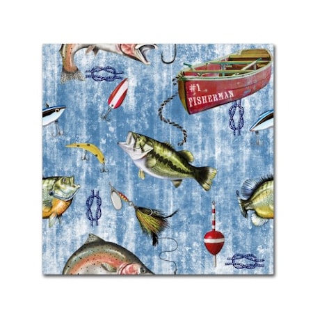 Trademark Fine Art Jean Plout 'Fisherman 2' Canvas Art, 18x18 ALI17306-C1818GG